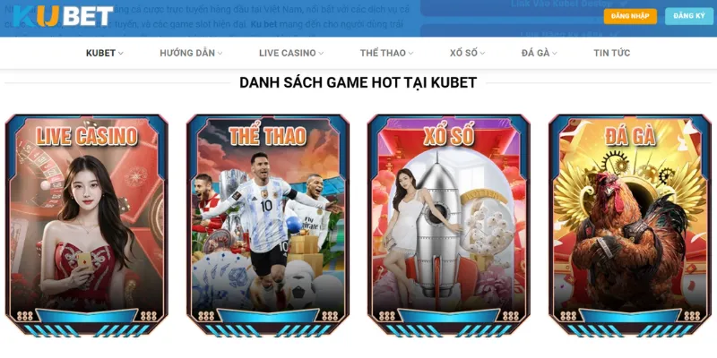 Top 4 sản phẩm cá cược cực lôi cuốn tại Kubet